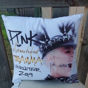 P!NK Beautiful Trauma Tour Pillow  Official 2019 Concert Merch Collectible